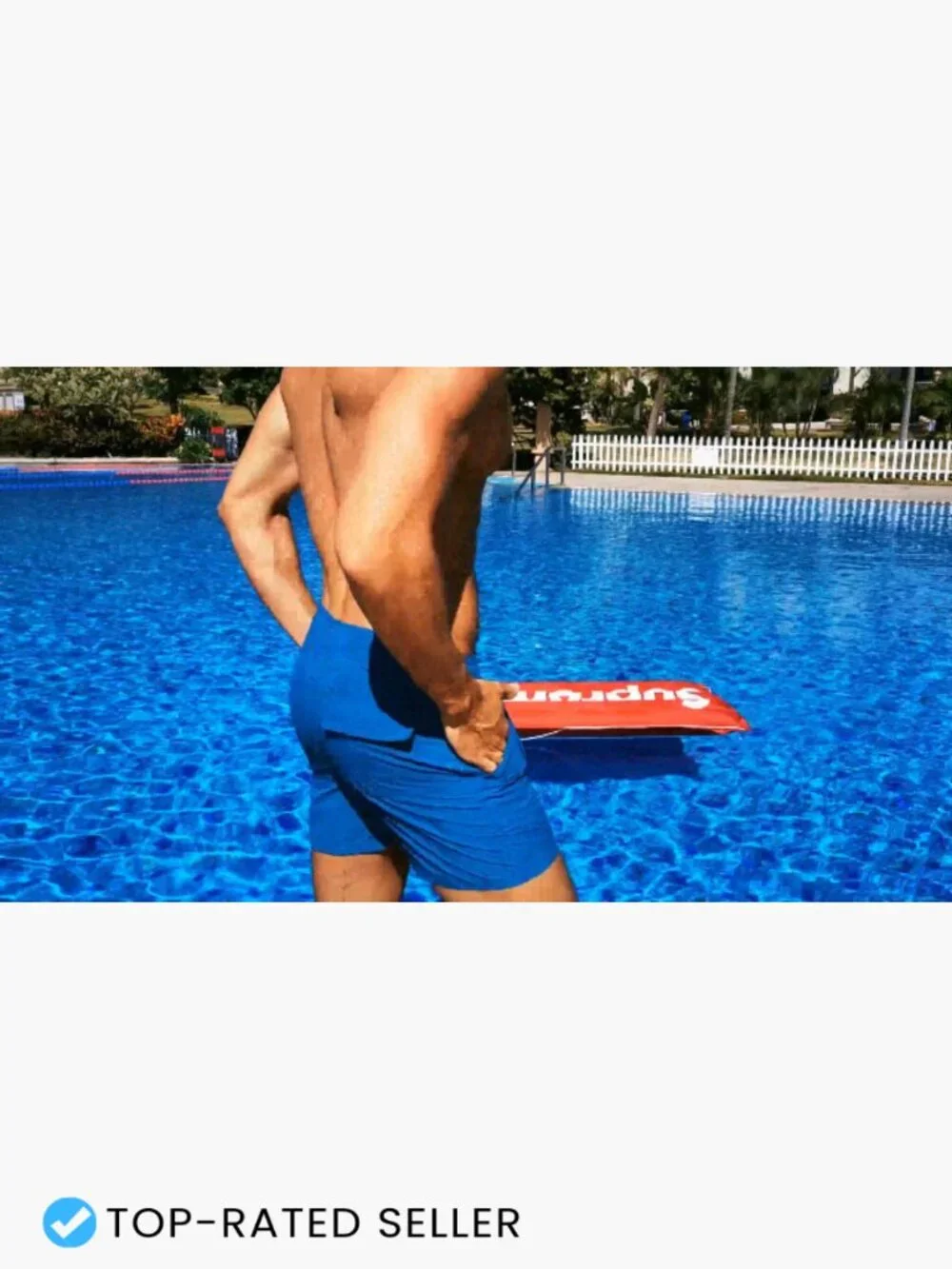 Men's Quick Dry Swim Trunks with Pockets Mesh Lining Adjustable Waist Beach